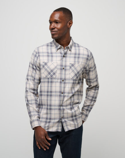 Related Product - CLOUD FLANNEL PLAID BUTTON-UP